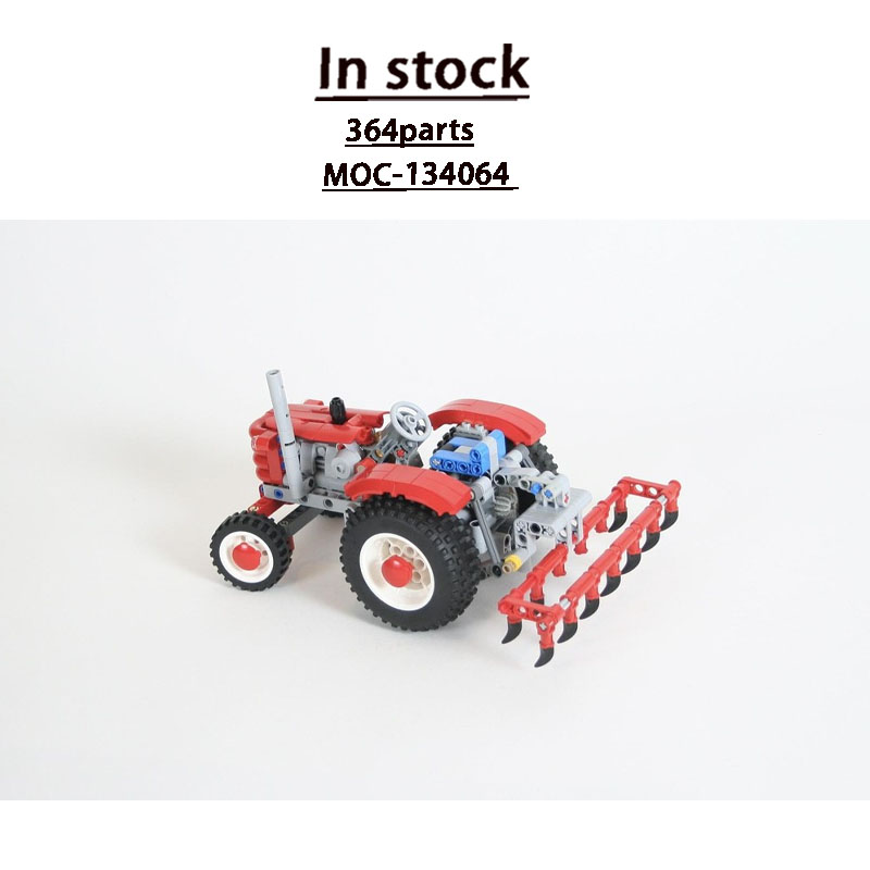 Urban Farming Building - Конструктор MOC-134064 «Городская ферма: Сельскохозяйственный ретро-трактор»,